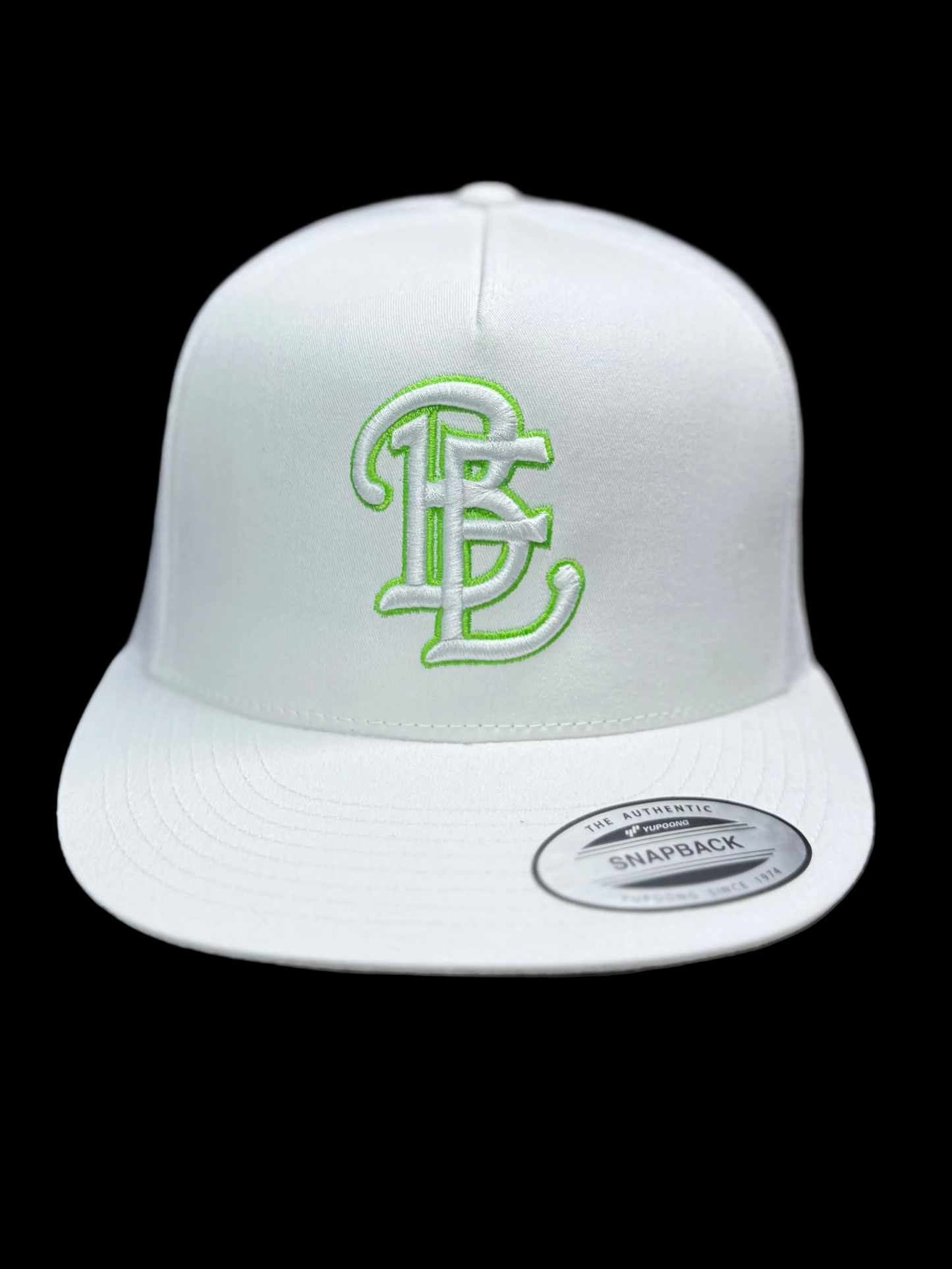 BE White/Neon Green Cap
