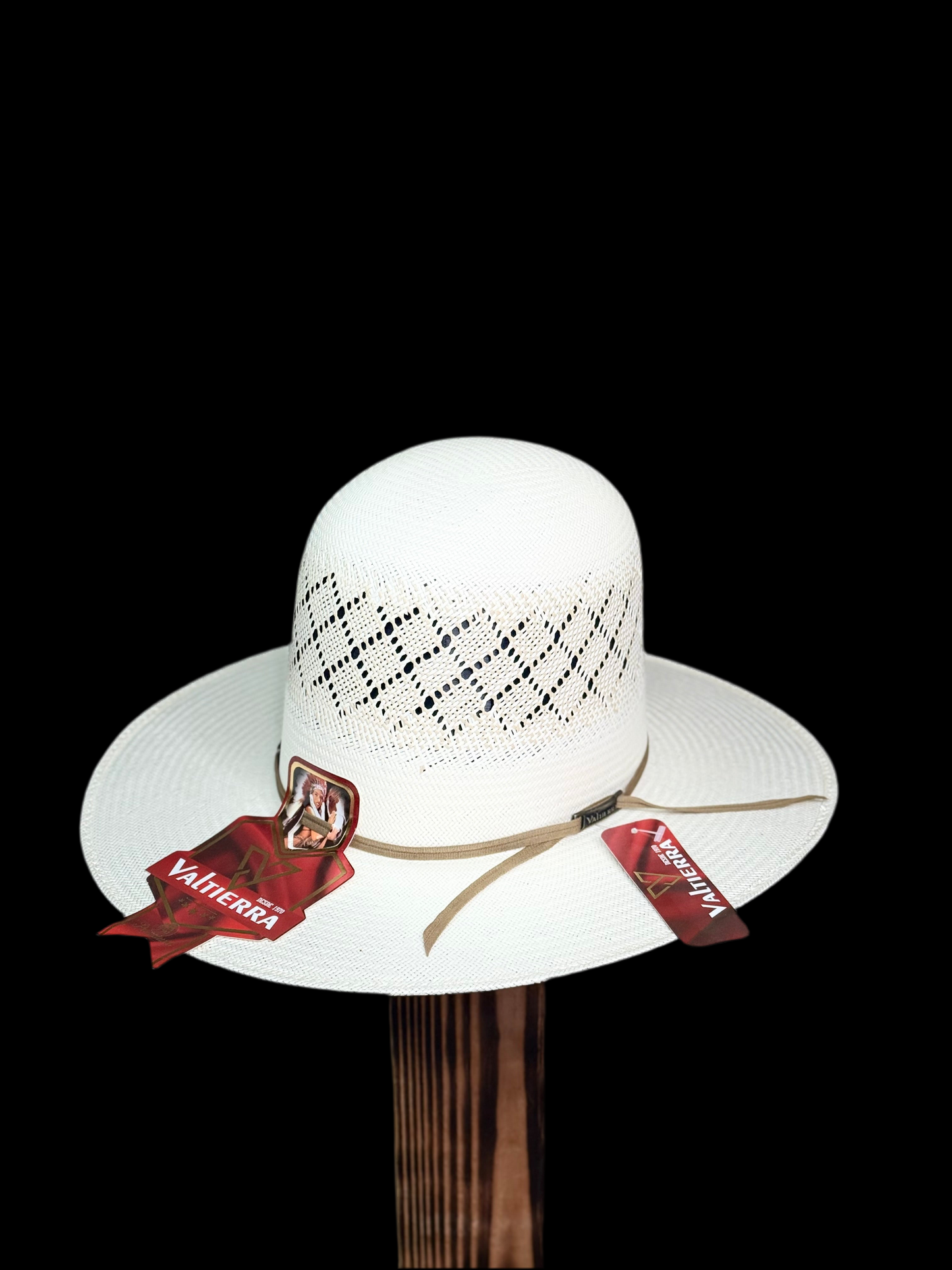 Valtierra Tall Crown Straw-Diamantes