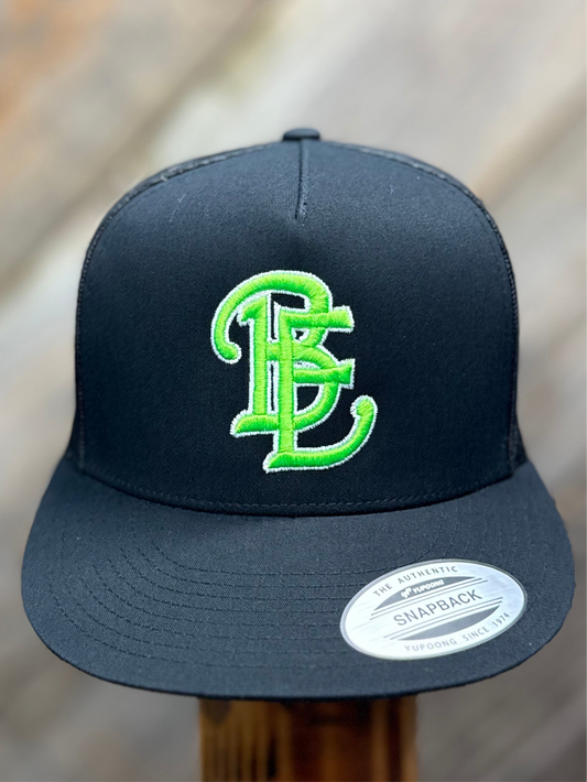 BE Black/Neon Green Cap