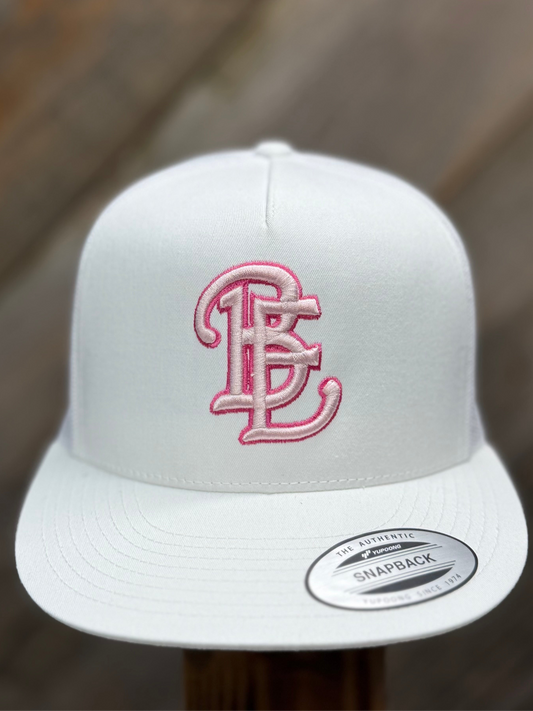 BE White/Pink Cap